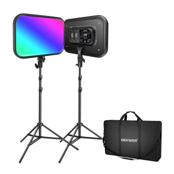 Uudempi sarja RGB168 RGB LED, kaksi lamppua 60W 2500-8500K
