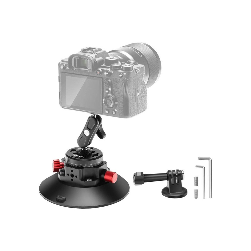 Kiinnitys imukupilla 1/4 tuuman Neewer CA013 urheilukameroihin (DJI Action, GoPro, Insta360)