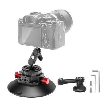 Kiinnitys imukupilla 1/4 tuuman Neewer CA013 urheilukameroihin (DJI Action, GoPro, Insta360)