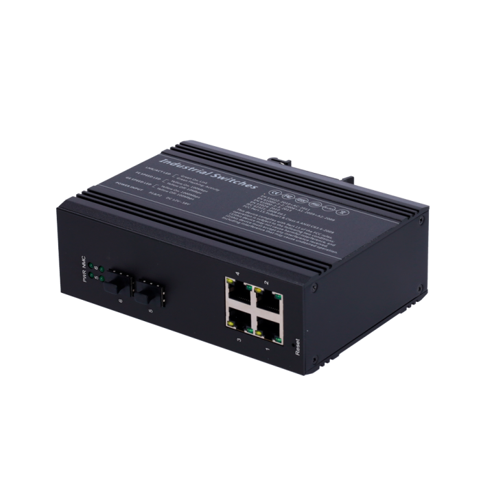 MARCA BLANCA SW0604HIPOE-MGF-120-DIN 5 portu Gigabit PoE slēdzis