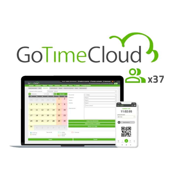 ZKTECO ZK-GOTIMECLOUD-37 7" сенсорный монитор