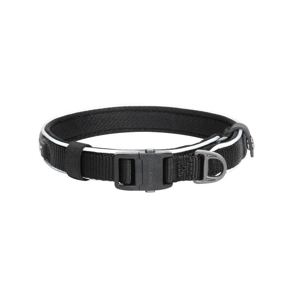 Reflective collar Dogness size M (Black)