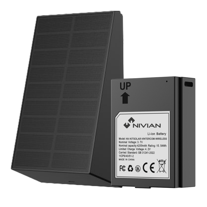 NIVIAN RETAIL NV-KITSOLAR-VINTERCOM-WIRELESS беспроводной видеодомофон