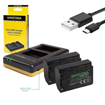 Charger Foto Dual Sony NP-FZ100+2x Battery 2250 mAh