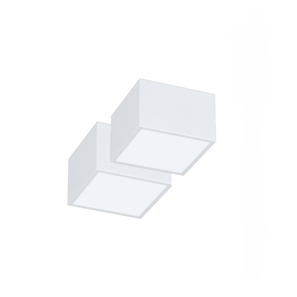 Immax NEO rinkinys 2x CANTO Smart lubos 15x15cm 12W baltas Zigbee 3.0, nuotolinio valdymo pultas