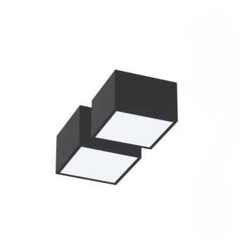 Immax NEO komplekt 2x CANTO Smart lakke 15x15cm 12W must Zigbee 3.0, pult