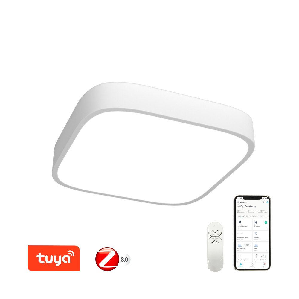 Immax NEO RECUADRO Smart ceiling light 80cm 67W black Zigbee 3.0