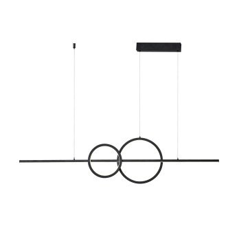 Immax NEO LITE RONDAS Smart pakabinamas sviestuvas juodas 131cm 56W Tuya WiFi su BEACON palaikymu