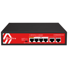 SAFIRE SF-SW0604HIPOE-G-60 5-Port Gigabit Managed PoE Switch