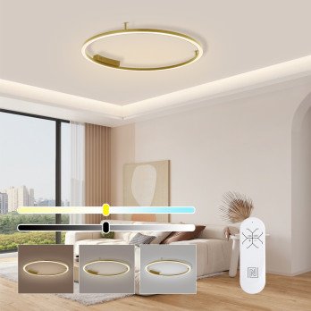 Immax NEO FINO lae (seina) valgusti kuldne 80cm 55W 4285lm Tuya Zigbee 3,0 puldiga.
