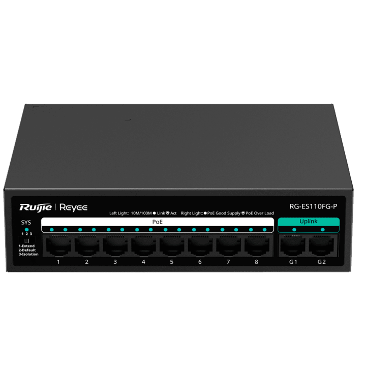 LÜLITI POE RG-ES110FG-P 8-PORT REYEE