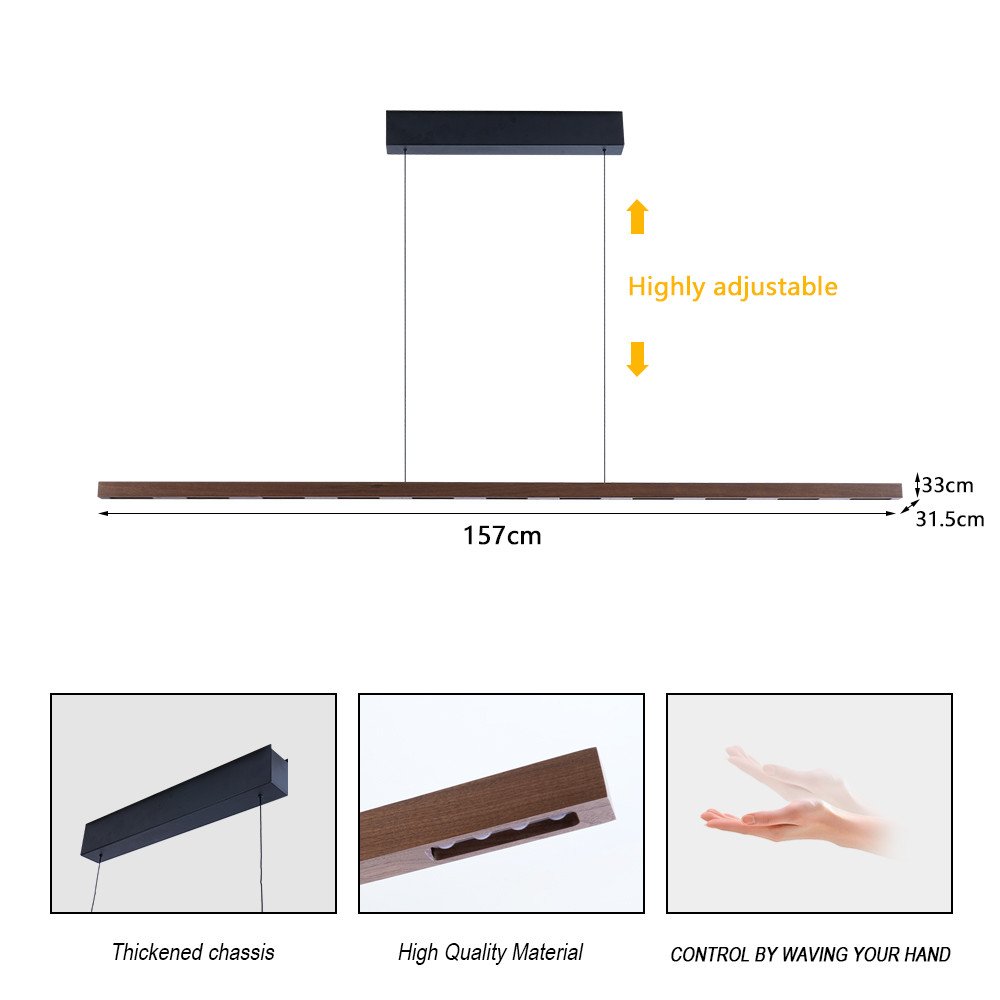 Immax NEO-MADEIRA linijinis riesutmedzio medis 157 cm, 37 W, 3000 K, ant laido, reguliuojamas jutikliu