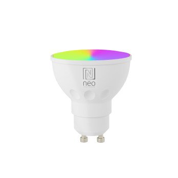 Immax NEO Smart bulb LED GU10 4,8W RGB + CCT vari ja valkoinen, himmennettava, zigbee