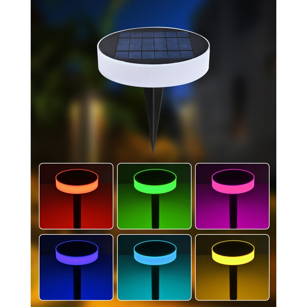 Immax NEO LITE alykas aurinkolamppu ROUND, RGB, IP65, BT, TUYA