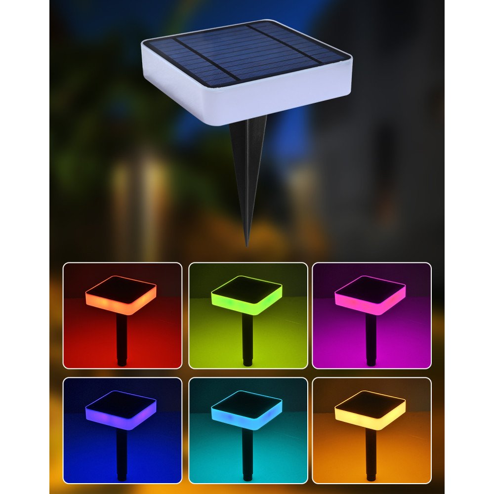 Immax NEO LITE smart solar light SQUARE, RGB, IP65, BT, TUYA
