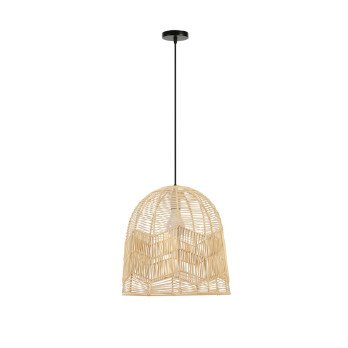 IMMAX Boho Pelo Design Pendant Lumaire, D40cm. E27, Natural Rattan
