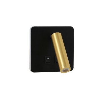 Immax GOAL 2 Sledzu dizaina LED sienas lampa 7W, BLACK+GOLD