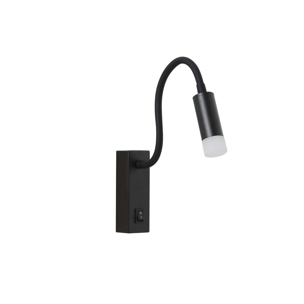 Immax GOAL dizaina LED sienas lampa ar sledzi, 3W, VISS MELNS+ACRYL