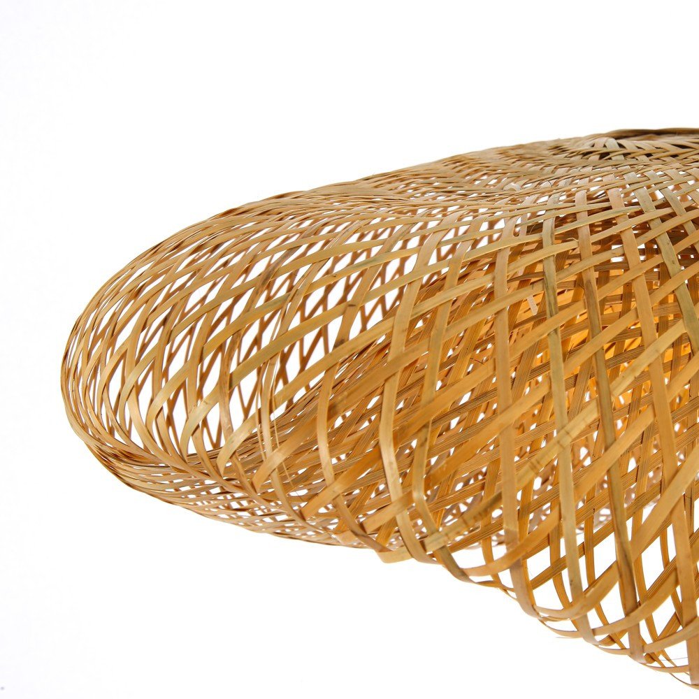 Immax BOHO HILO dizaino lubinis sviestuvas, D80cm. E27, 40W bambukas