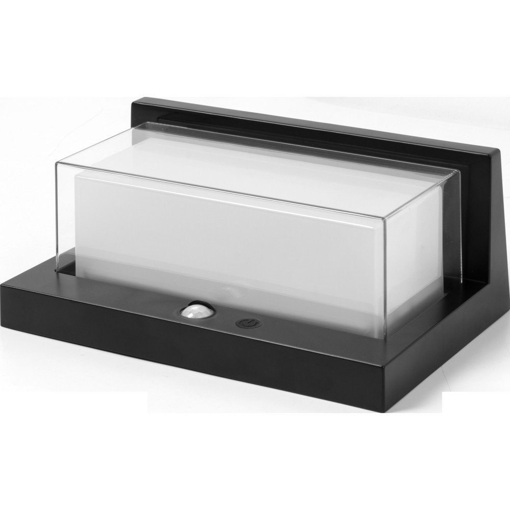 Aurinkopaneelin ulkoseinavalaistus Immax SUN SEE IP44, 900lm, 9W, 4000K, PIR anturi musta