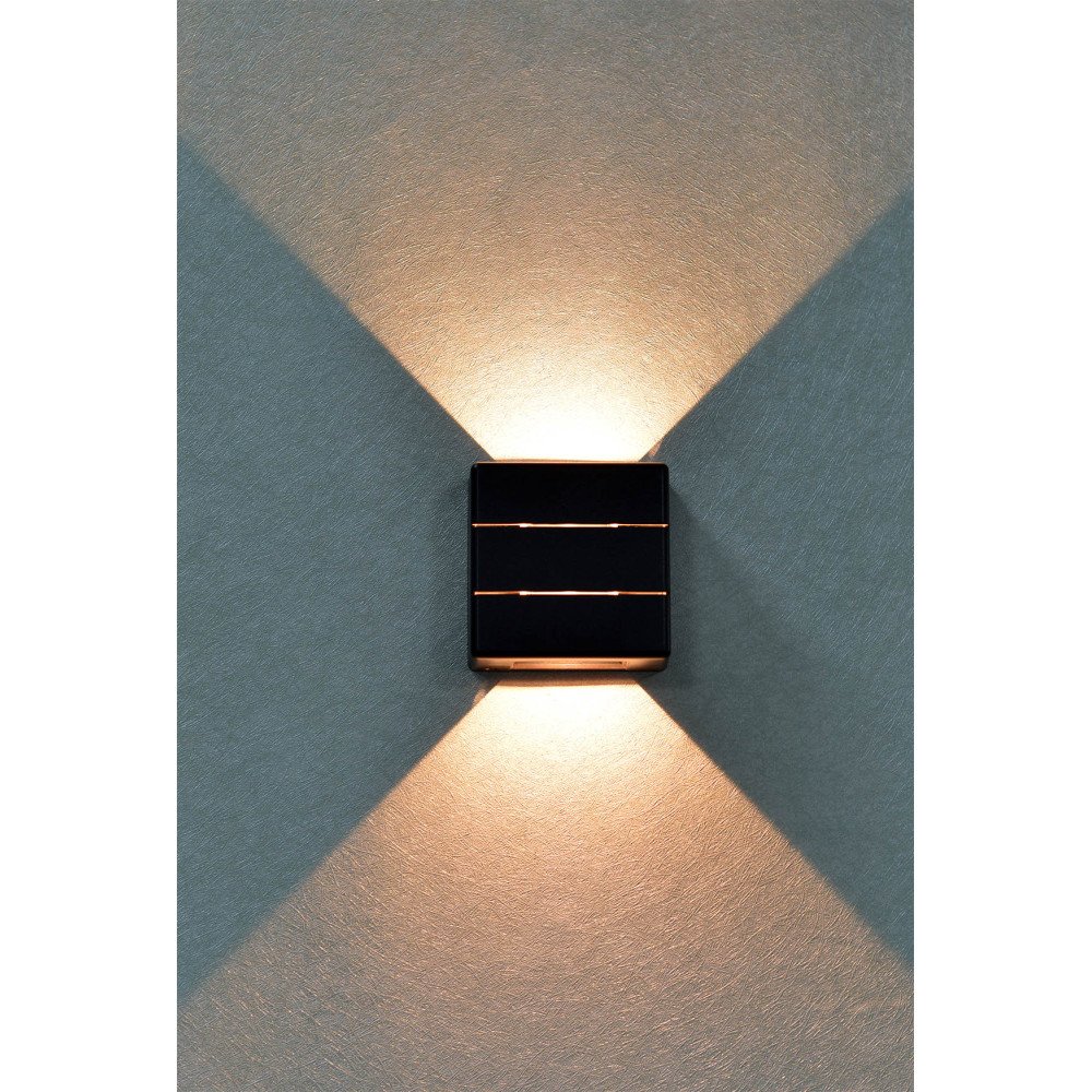 Ara LED Immax LUXLINE, sienas apgaismojums, MELNS, 6W, 3000K, 240V, IP54