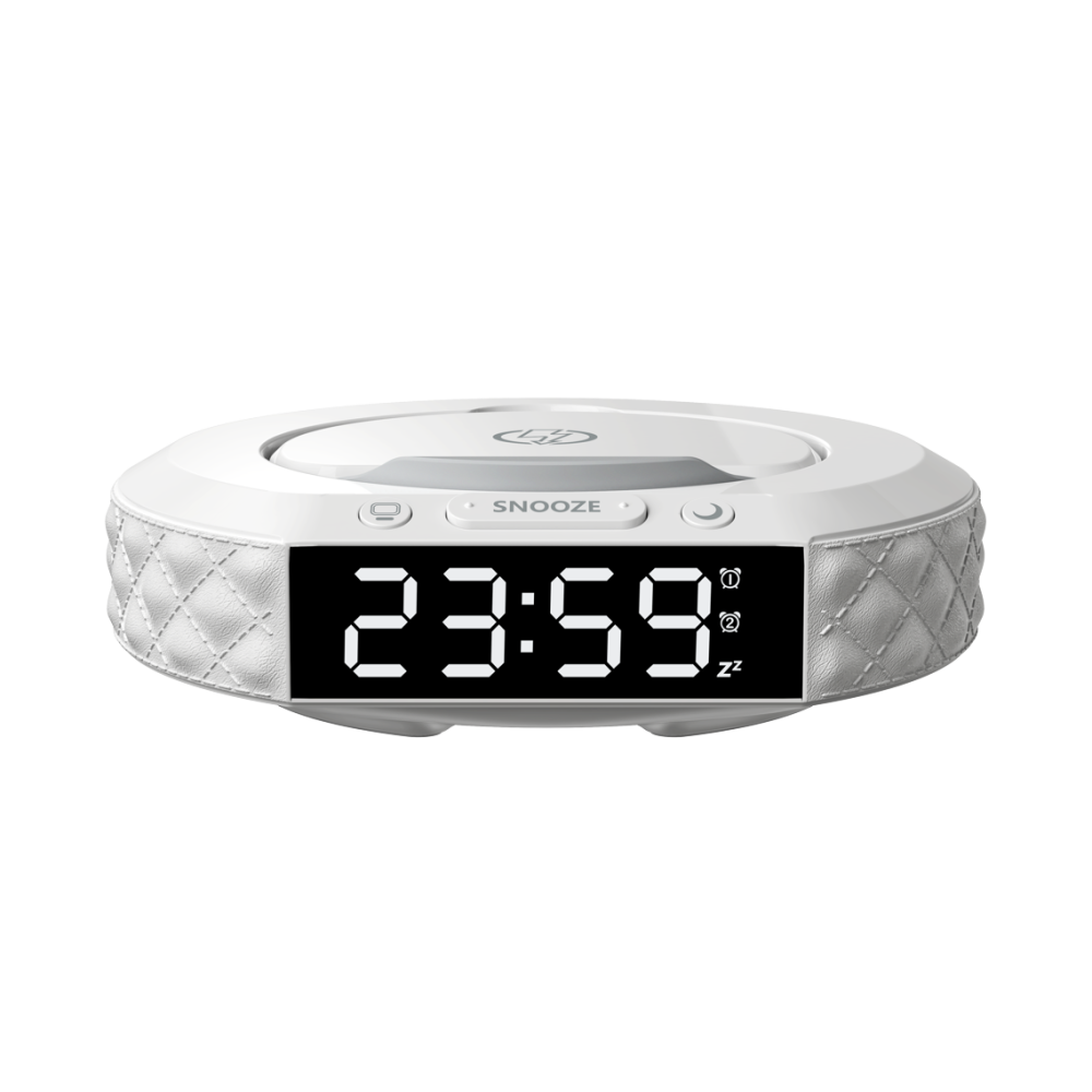 Immax CLOCK multifunction desk clock, Qi wireless charger 3in1, 5W/10W