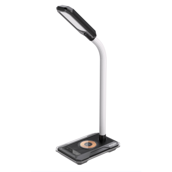 LED table lamp Immax GAMER RGB, QI charging , USB output black
