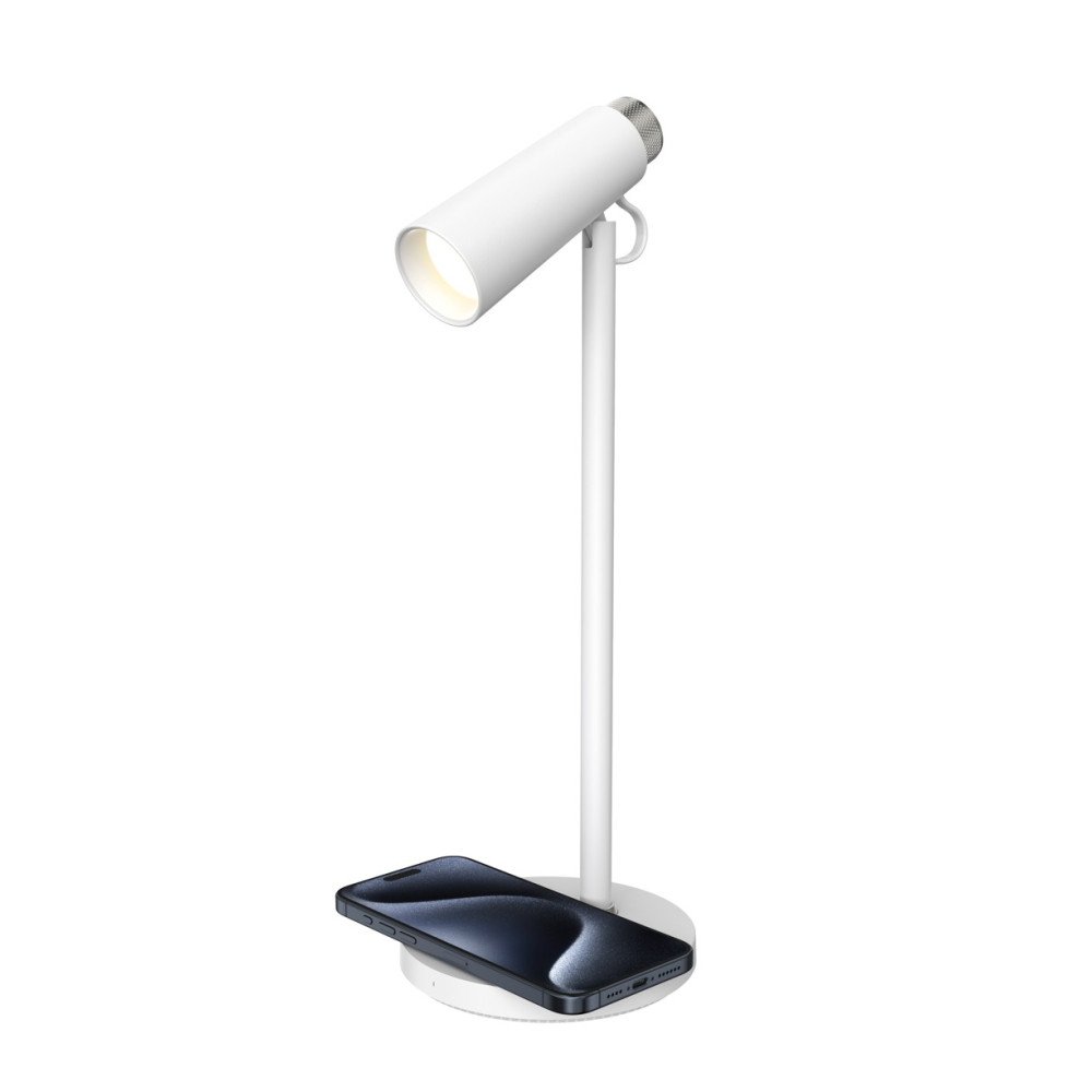 Immax TIT LED galda lampa ar Qi uzladi, balta ar sudraba elementiem
