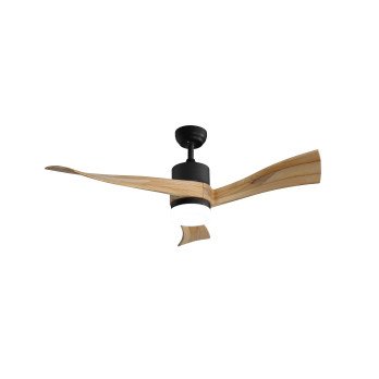 Immax NEO LITE SOFISTICADO Smart LED kattovalaisin tuulettimella Tuya WiFi musta/puu