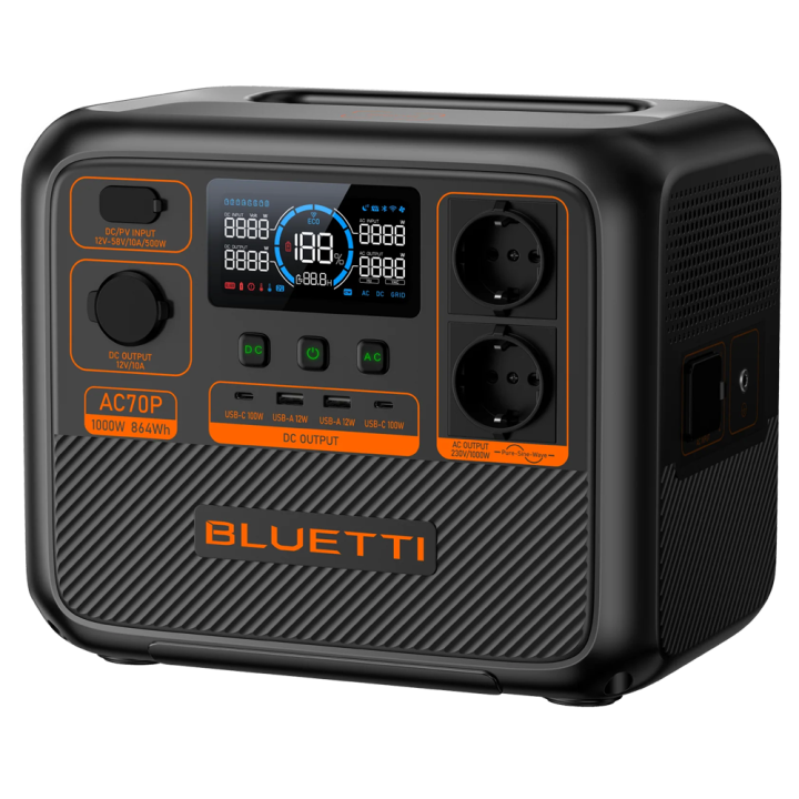 BLUETTI BL-AC70P Portable Power Station 1000Wh LiFePO4