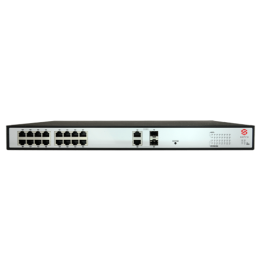SAFIRE SW1618POE-265W Managed Gigabit PoE+ Switch, 11 Ports, 265W