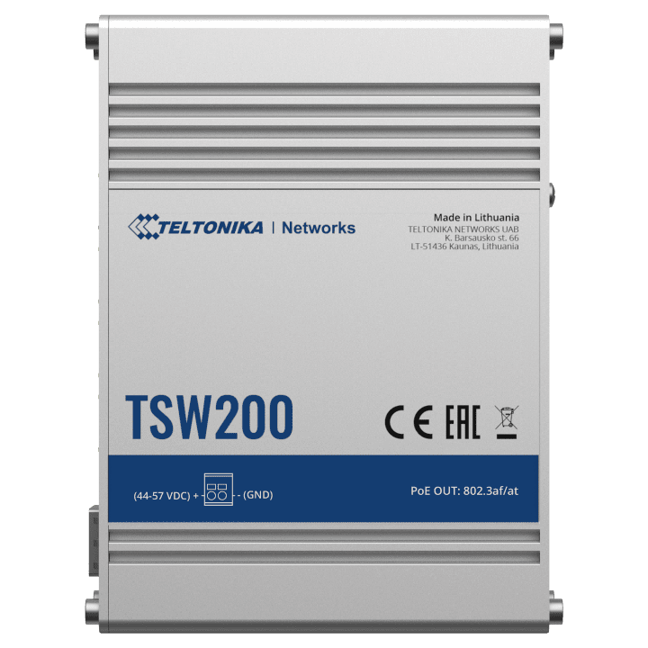 TELTONIKA TK-TSW200 5-портовый Gigabit PoE управляемый коммутатор
