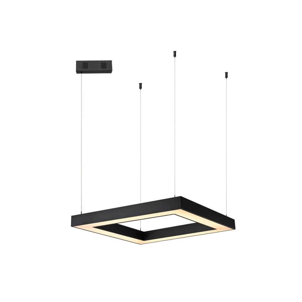 Immax NEO CANTO SLIM Nutikas rippvalgusti 80x80x7cm 60W must Zigbee 3.0