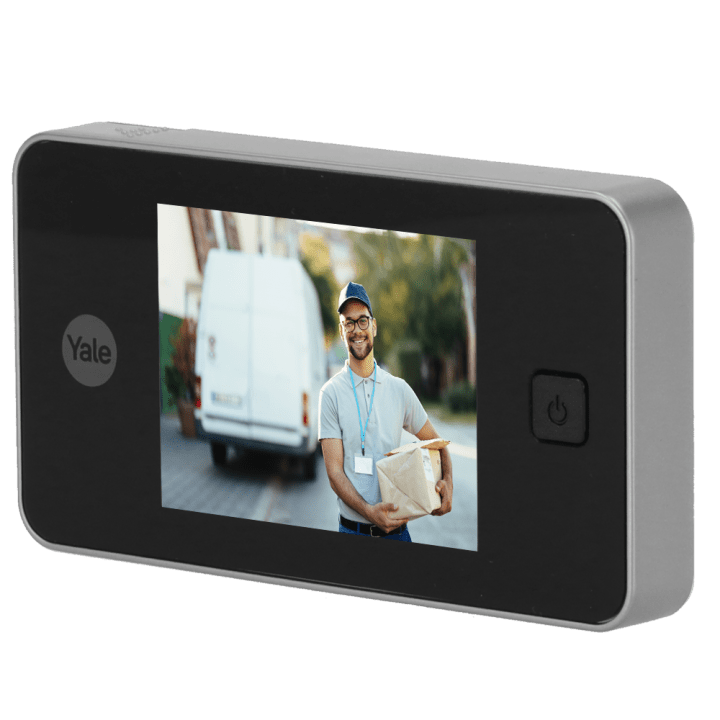 YALE YALE-DOORVIEWER500-SILVER Video durvju zvans sudraba