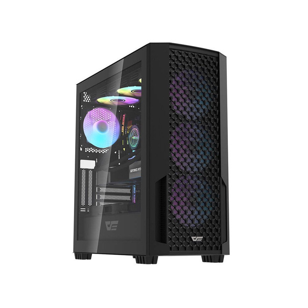 Computer case Darkflash DF2100 + 4 ARGB fans (black)