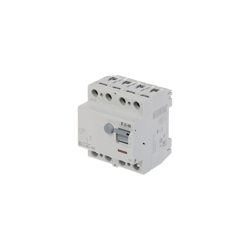 RESIDUAL CURRENT CIRCUIT BREAKER HNC-40/4/003 THREE-PHASE, AC-TYPE 30 mA 40 A EATON