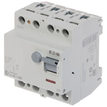 RESIDUAL CURRENT CIRCUIT BREAKER HNC-40/4/003 THREE-PHASE, AC-TYPE 30 mA 40 A EATON