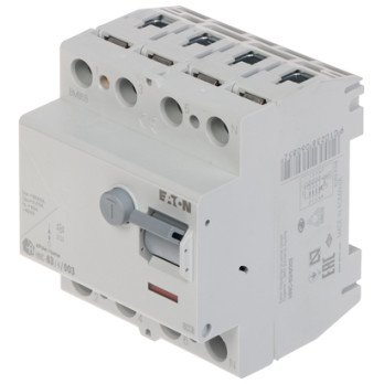 RESIDUAL CURRENT CIRCUIT BREAKER HNC-63/4/003 THREE-PHASE, AC-TYPE 30 mA 63 A EATON