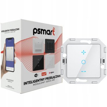 PSMART Touch dimmer 1 ahelaga valge klaas WiFi TUYA