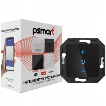 PSMART 1-piiriinen musta lasi ZigBee kosketushimmennin TUYA