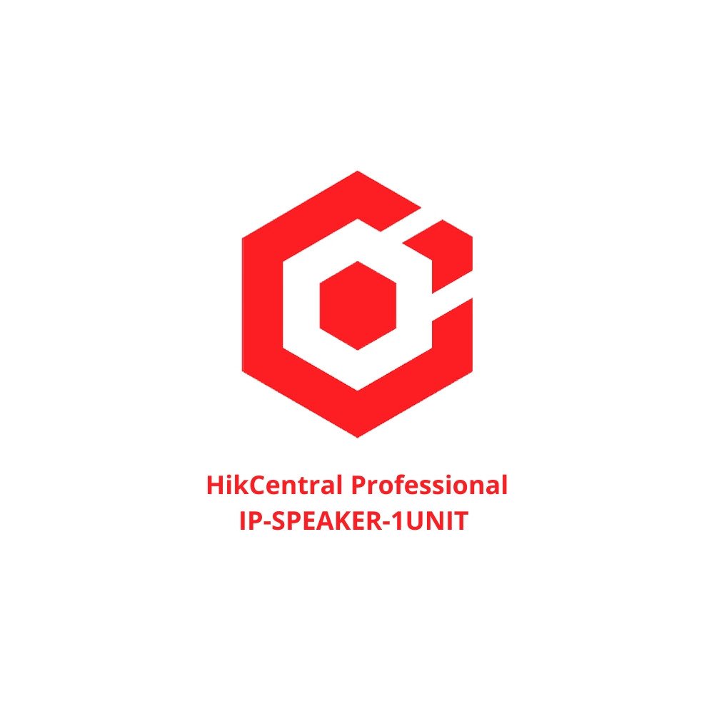 SOFTWARE LICENSE HikCentral-P-IPSpeaker-1Unit Hikvision