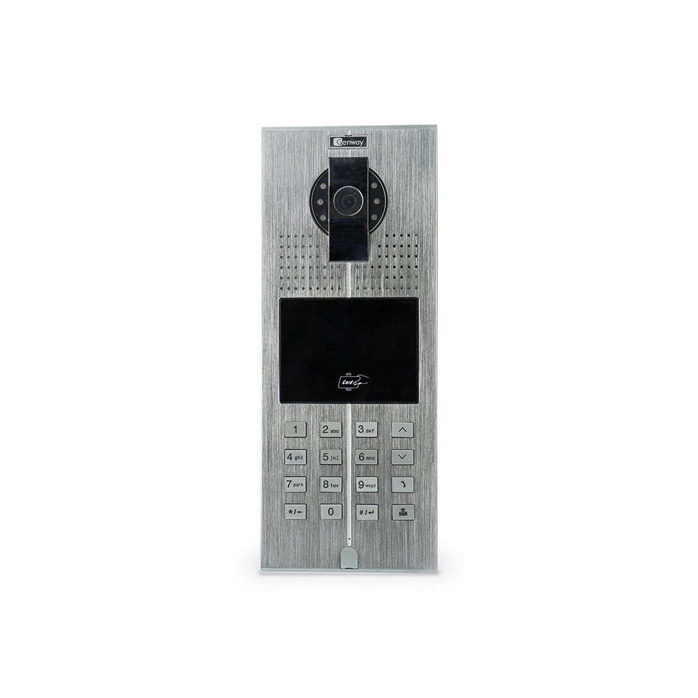 Vaizdo domofono skydelis su korteliu skaitytuvu Genway C5-E21L-C-V2-X