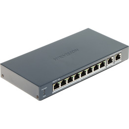 Hikvision DS-3E1510P-EIV2 Hallinnoitu PoE-kytkin 8 porttia Gigabit