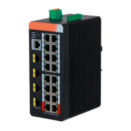 X-SECURITY XS-SWI2016HIPOE-MGF-240-DIN Managed Gigabit PoE Switch, 11 Ports, 240W