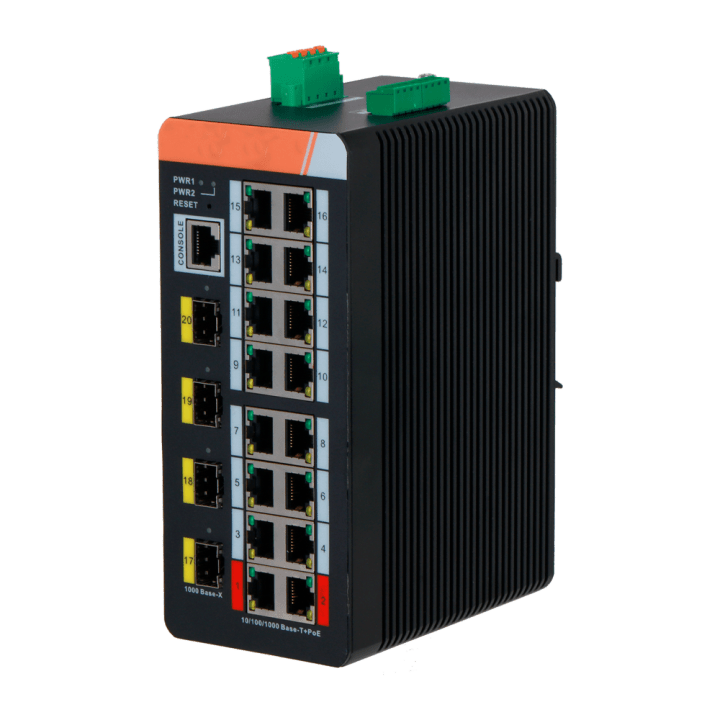 X-SECURITY XS-SWI2016HIPOE-MGF-240-DIN 11 portu PoE slēdzis 240W