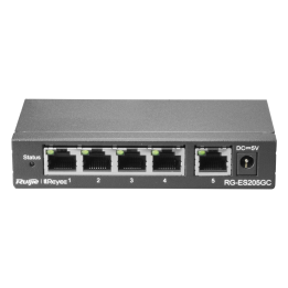 REYEE RG-ES205GC 5-Port Gigabit Managed PoE Switch