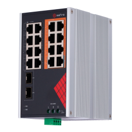 SAFIRE SF-SWI1808HIPOE-GF-AC-130-DIN Managed Gigabit PoE Switch, 8 PoE+ Ports + 2 SFP, 130W