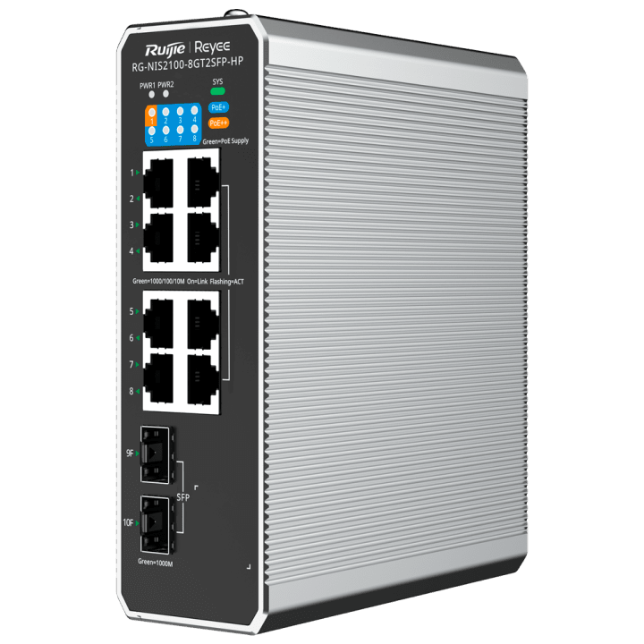 REYEE RG-NIS2100-8GT2SFP-HP PoE slēdzis 8+2