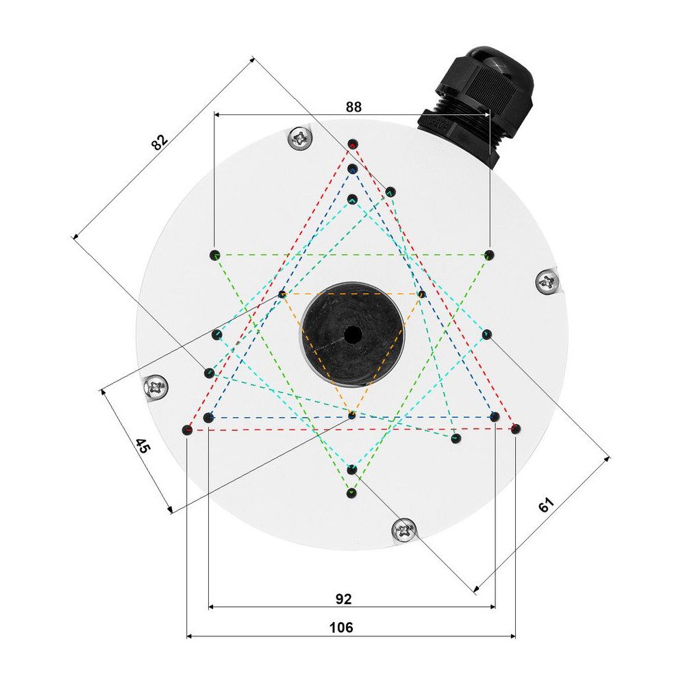 Montazas pamatne TIANDY TC-A22 V5.0 kameram