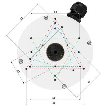 Montazas pamatne TIANDY TC-A22 V5.0 kameram